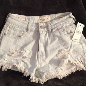 High-waisted never worn shorts from pacsun